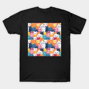 Feline Fantasy: Cute Anime Cats Galore T-Shirt